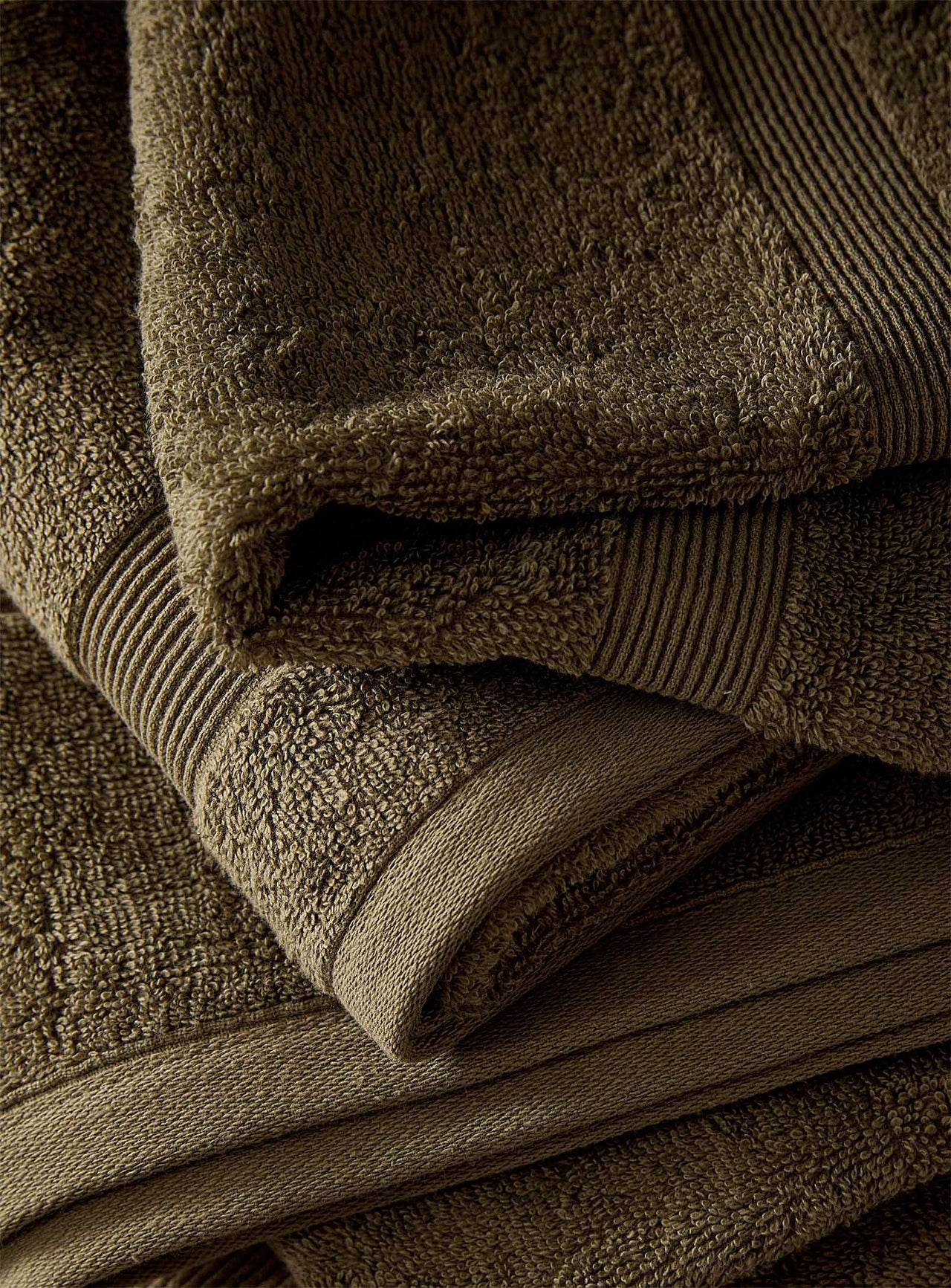 Braided border Turkish cotton towels