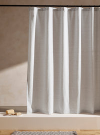 Speckled shower curtain