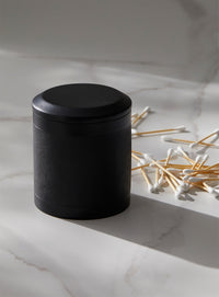 Thumbnail for Black textured decorative jar