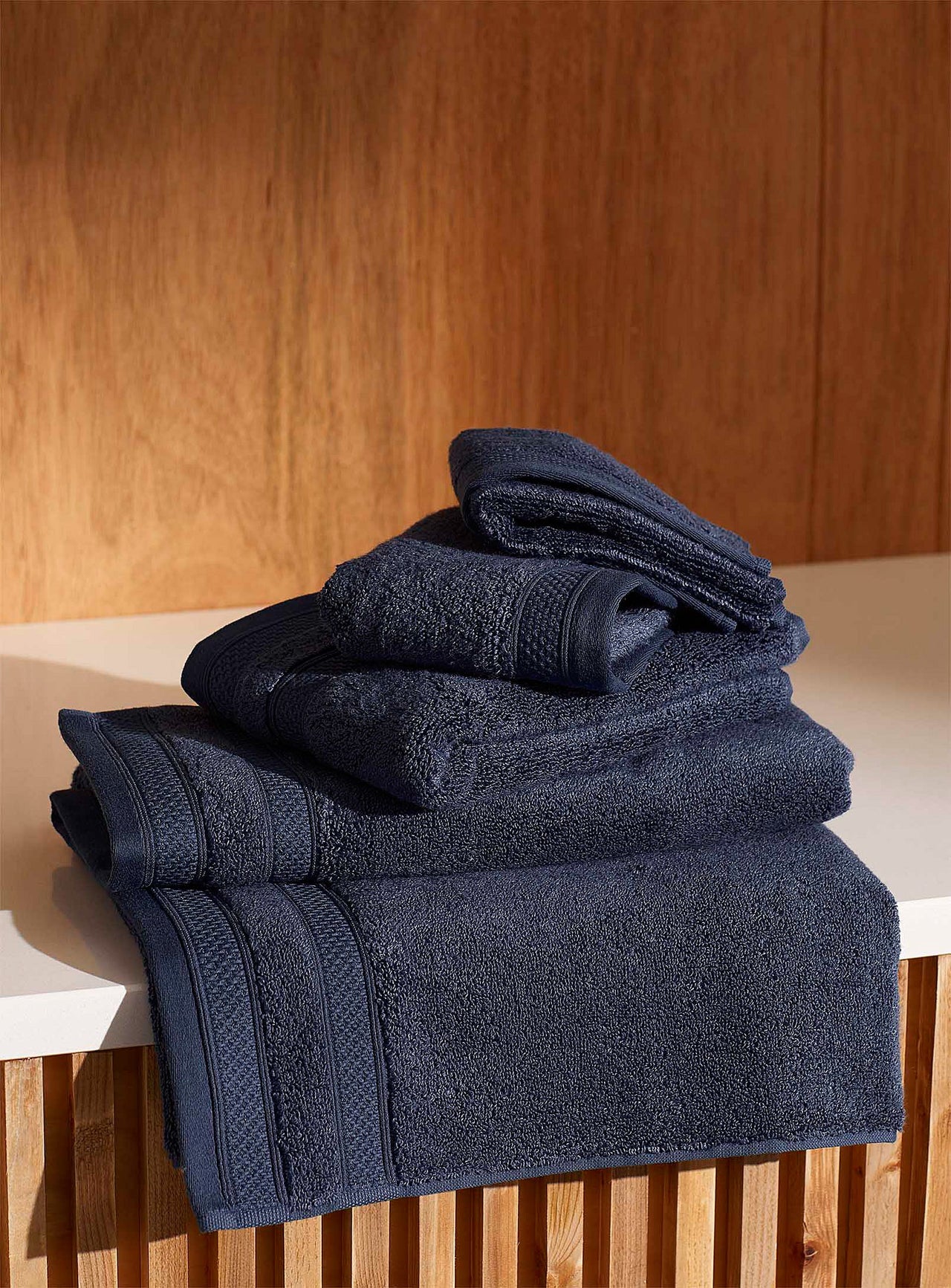 Cotton and modal towels