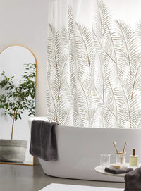 Thumbnail for Palm leaves PEVA shower curtain
