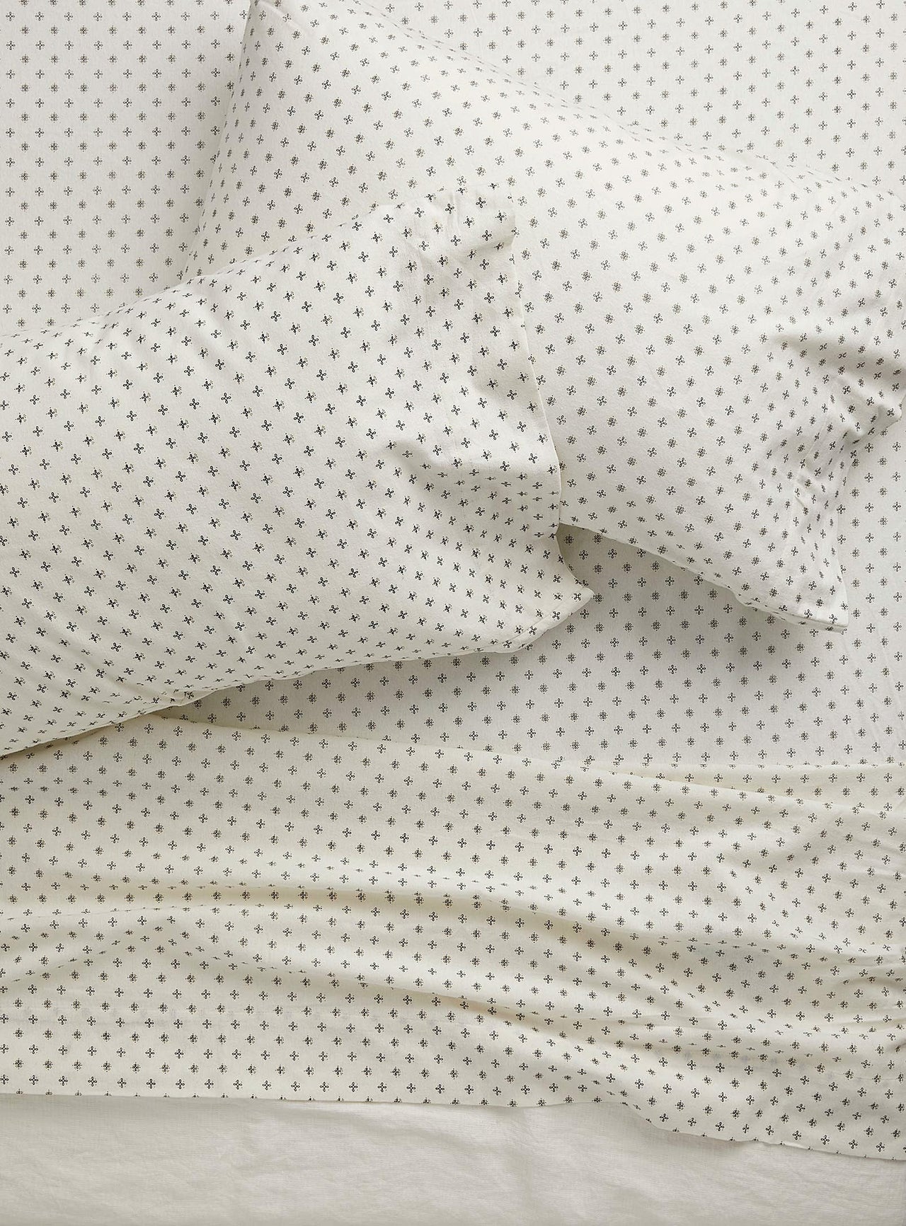 Arabesque organic cotton flannel sheet set