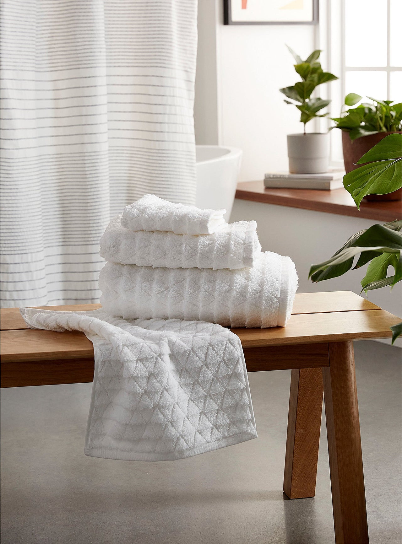 Prismatic Turkish cotton towels