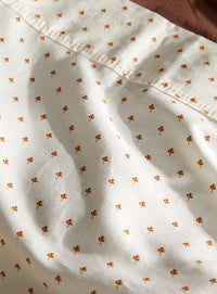 Cute mushrooms organic cotton 200-thread-count sheet