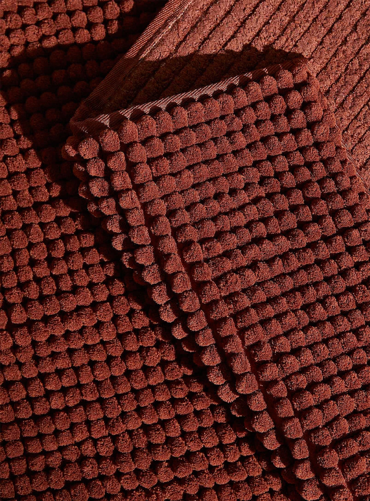 Monochrome caterpillar bath mat