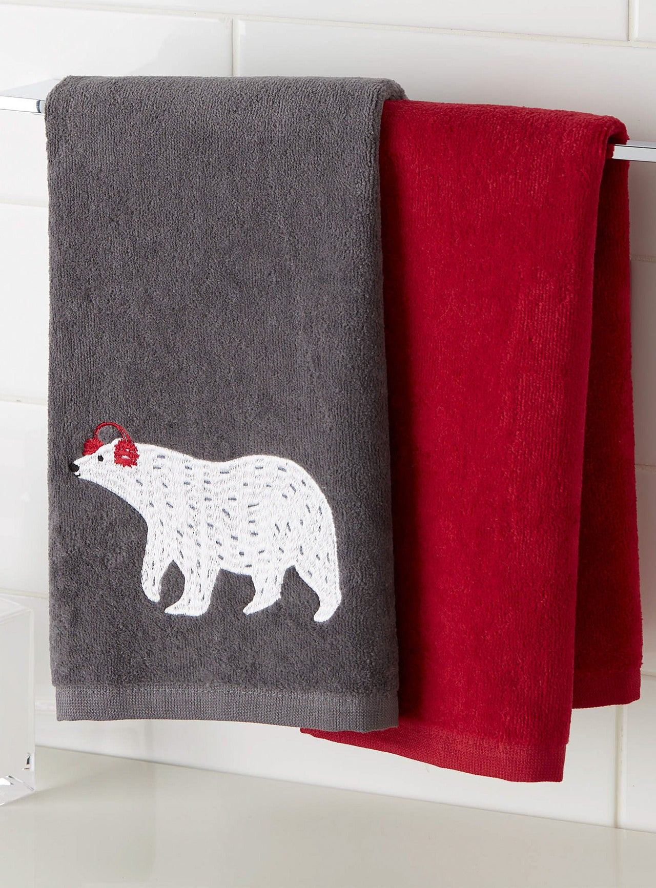 Polar bear hand towels
