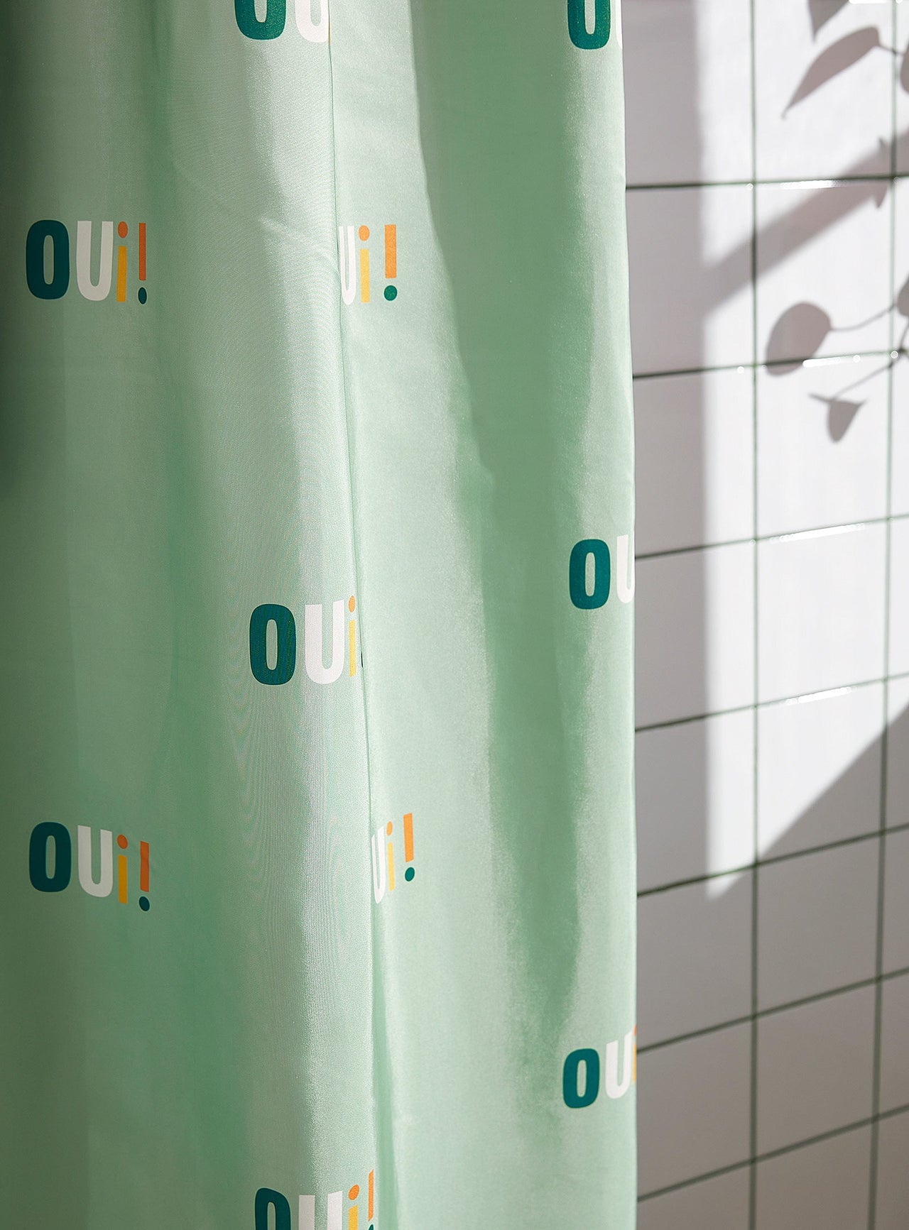 Oh que oui shower curtain